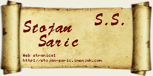 Stojan Sarić vizit kartica